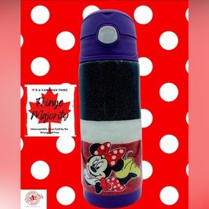 16oz kids glitter epoxy water bottle, stainless steel, insulated, easy open